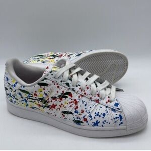 Adidas FX5537 Mens Size 6 1/2 Superstar Splashes, Splatter Drips Sneaker